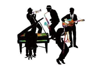 Jazz band with piano