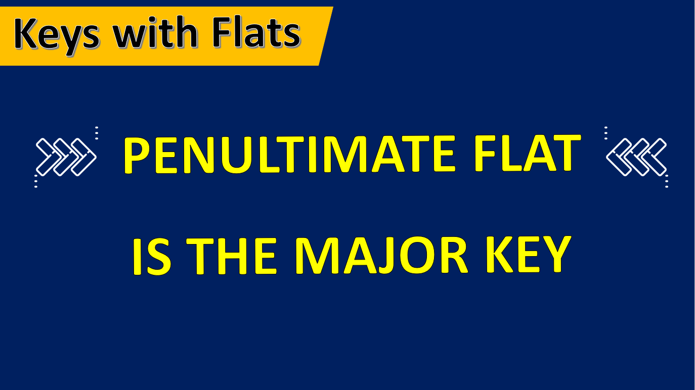 Find the Major key of a key signature with flats Find the Major key of a key signature with flats