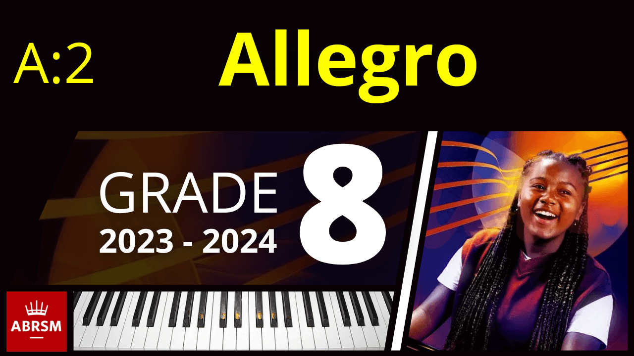 ABRSM Grade 8 Piano 2023 - Allegro 1st movt from Sonata in F, K. 332 (Mozart)