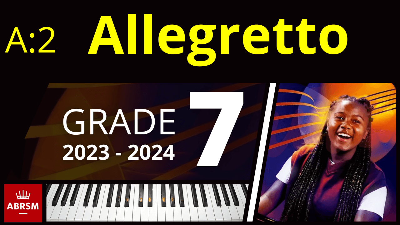 ABRSM Grade 7 Piano 2023 - Allegretto No 4 from ÄŒtvrtky a osminky, H 257 (MartinÅ¯)