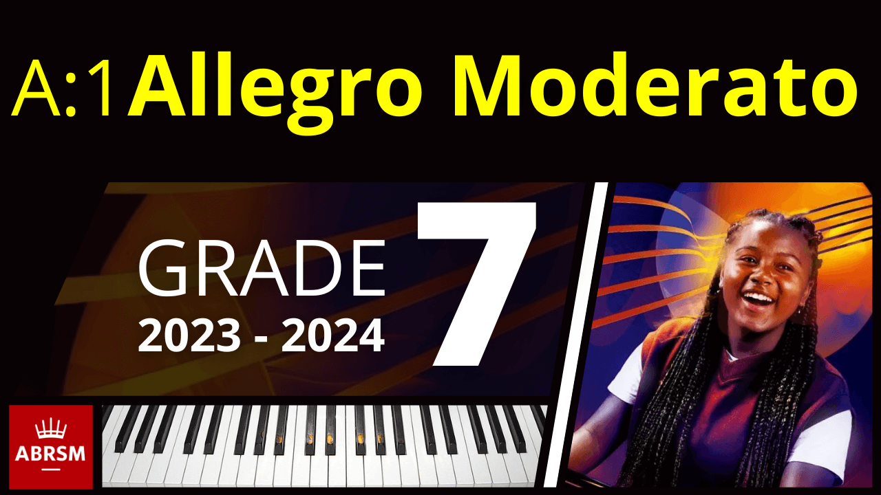 ABRSM Grade 7 Piano 2023 - Allegro moderato 1st movt from Sonata in B minor, Hob XVI32 (Haydn)