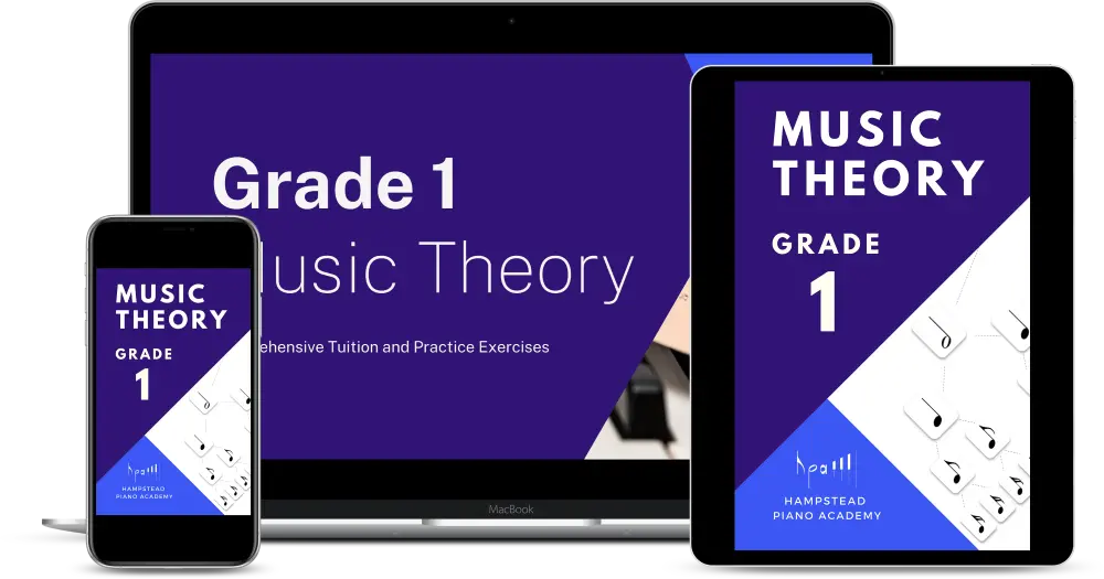ABRSM Grade 1 music theory online course bundle